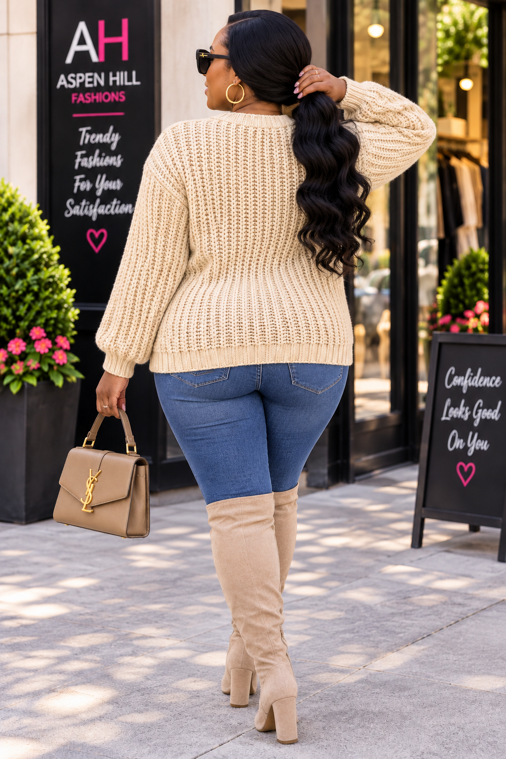 Cable Knit Cardigan for Women