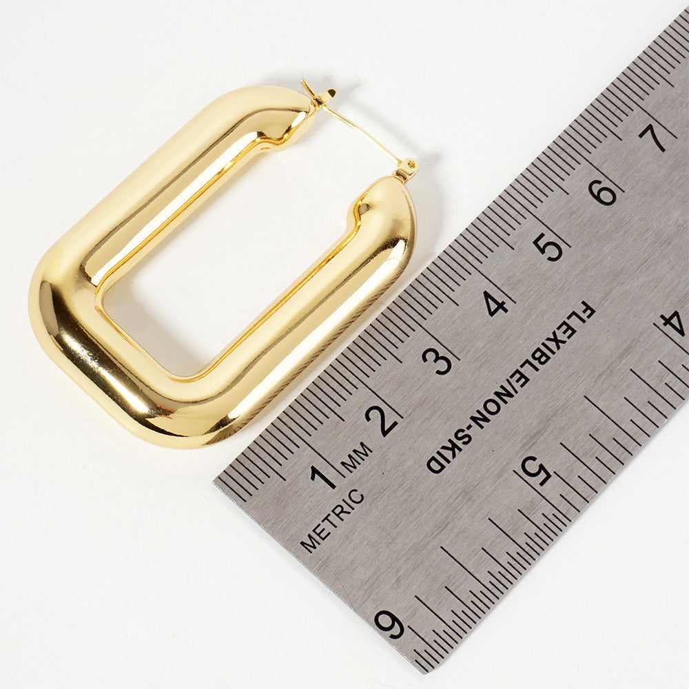 Luxe Gold-Dipped Bold Hoop Earrings