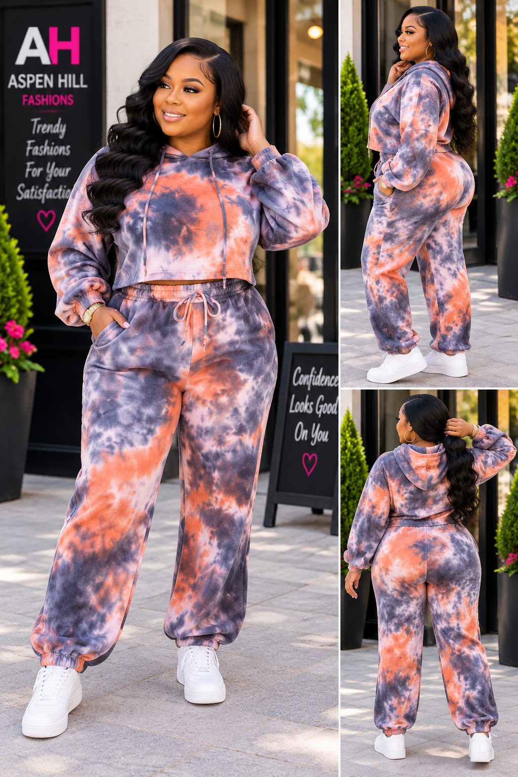 Tie Dye 3-Piece Lounge Set