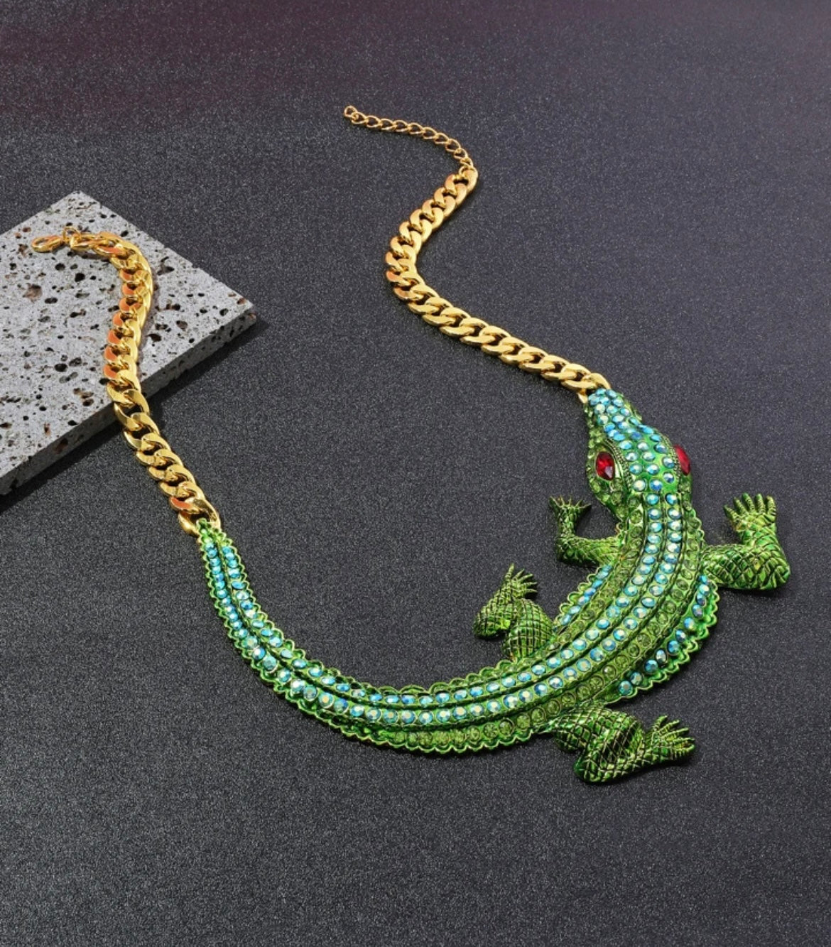 The Crocodile Statement necklace