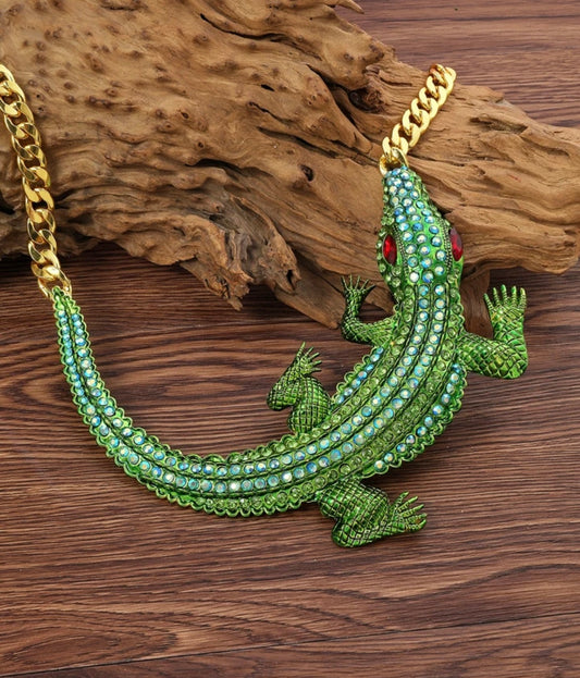 The Crocodile Statement necklace