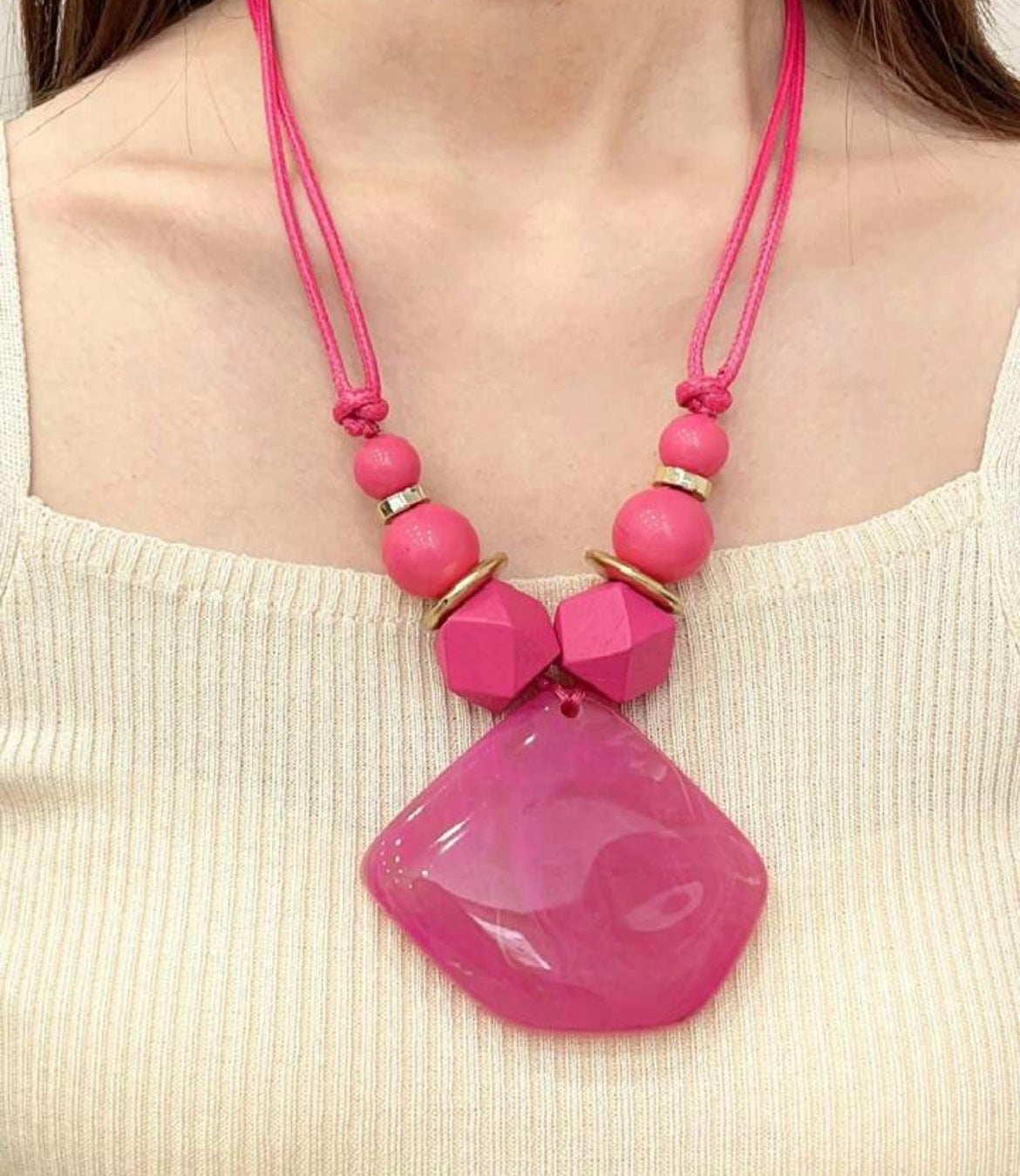 The Pink Stone necklace