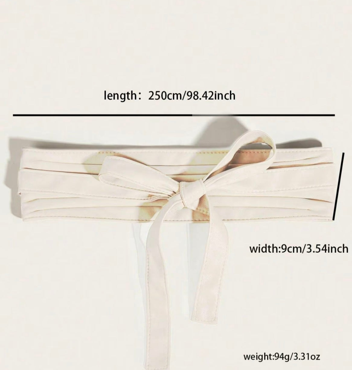 Tan wide design belt