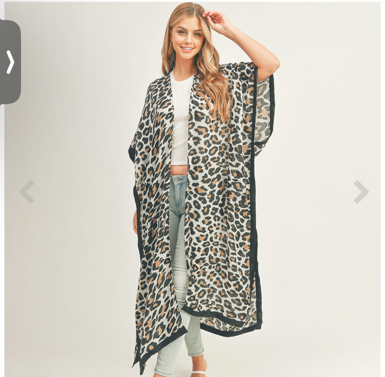 🖤 Fierce & Flowy Leopard Kimono Poncho