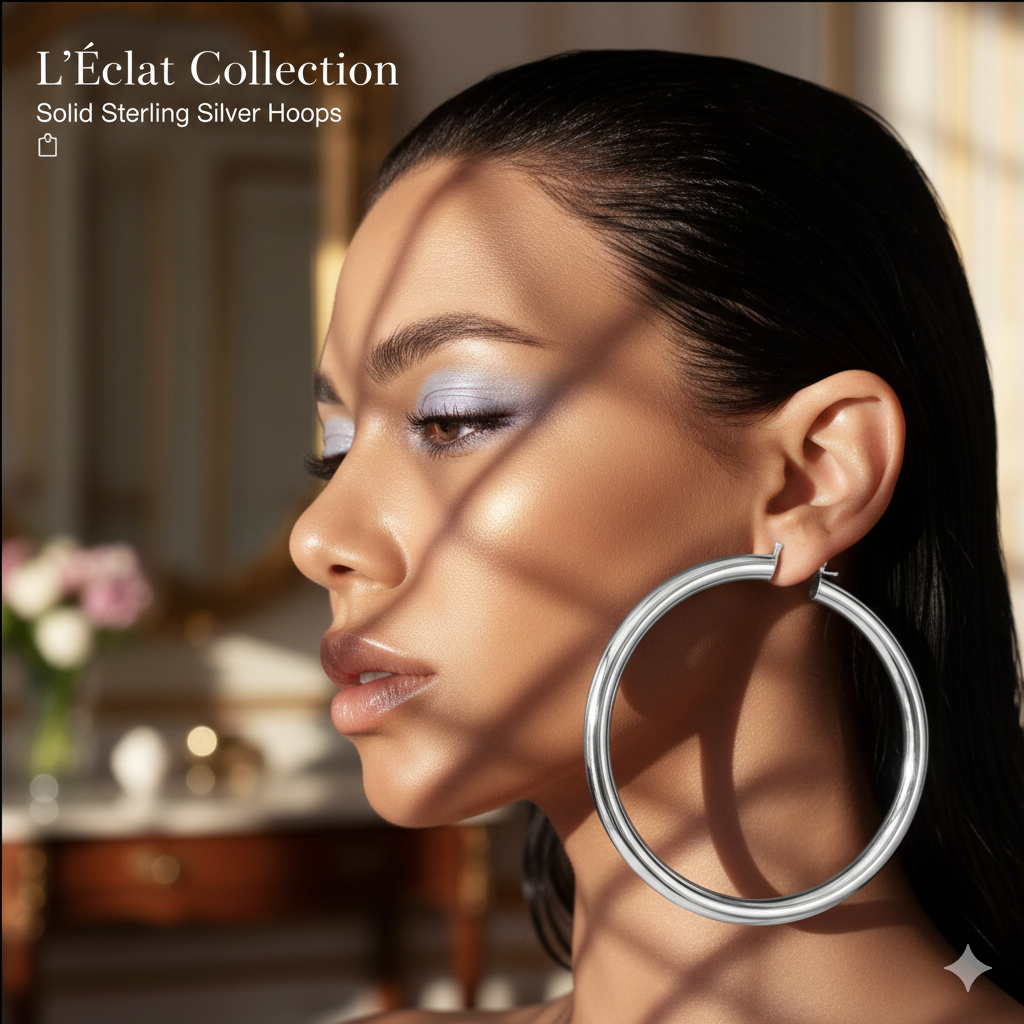 Bold Statement 4” Chunky Hoop Earrings