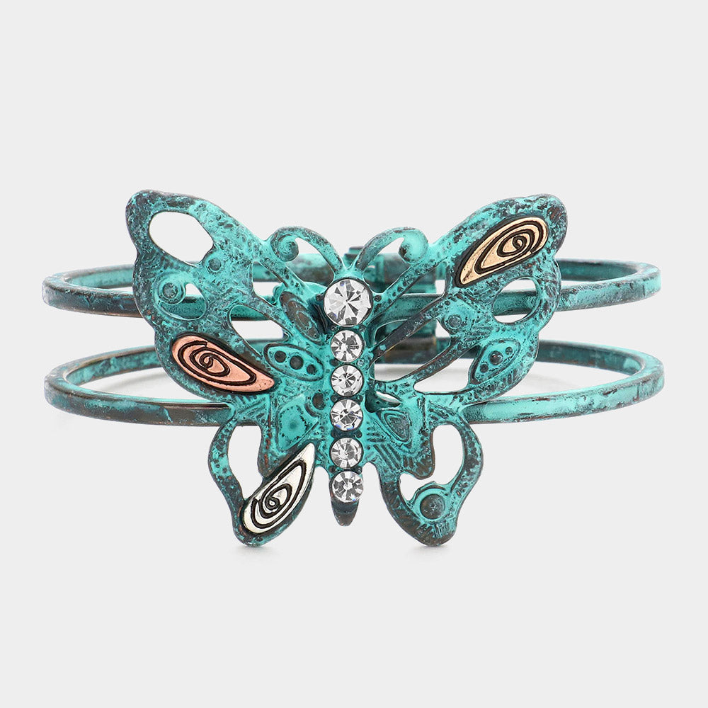 Butterfly turquoise bracelet