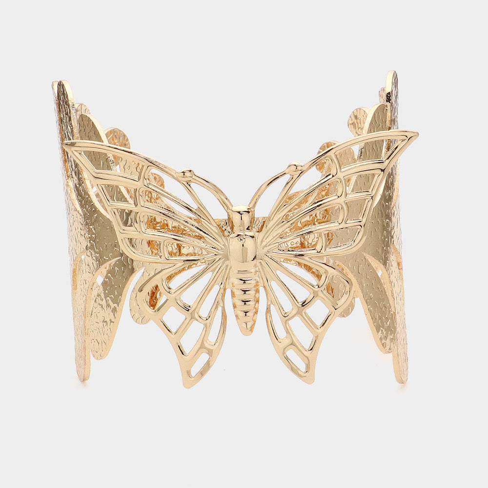 Gold butterfly bracelet