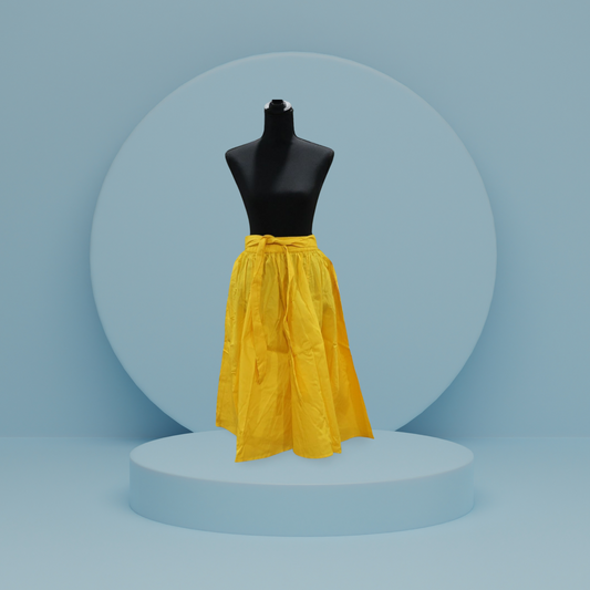 🖤 Timeless Yellow Midi Skirt – Chic, Versatile & Comfortable 🖤