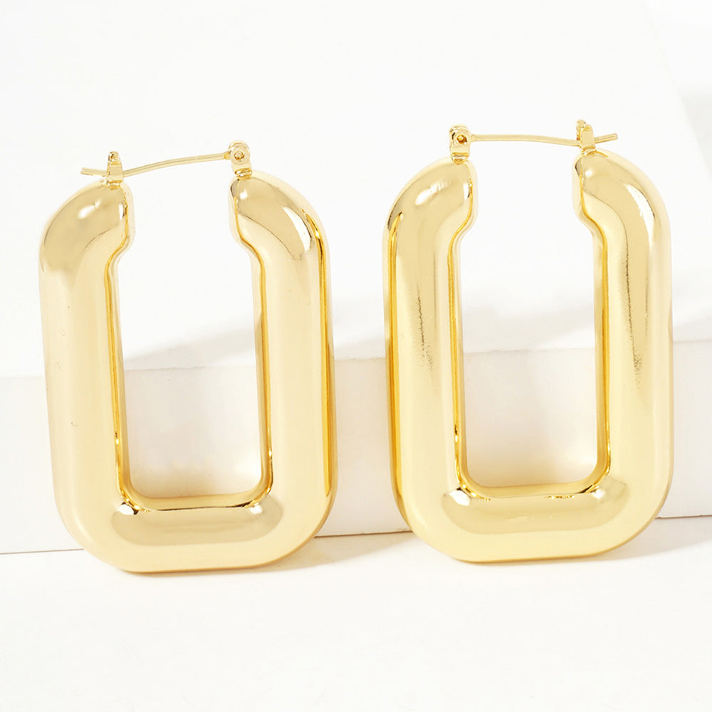 Luxe Gold-Dipped Bold Hoop Earrings