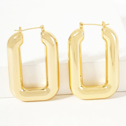 Luxe Gold-Dipped Bold Hoop Earrings