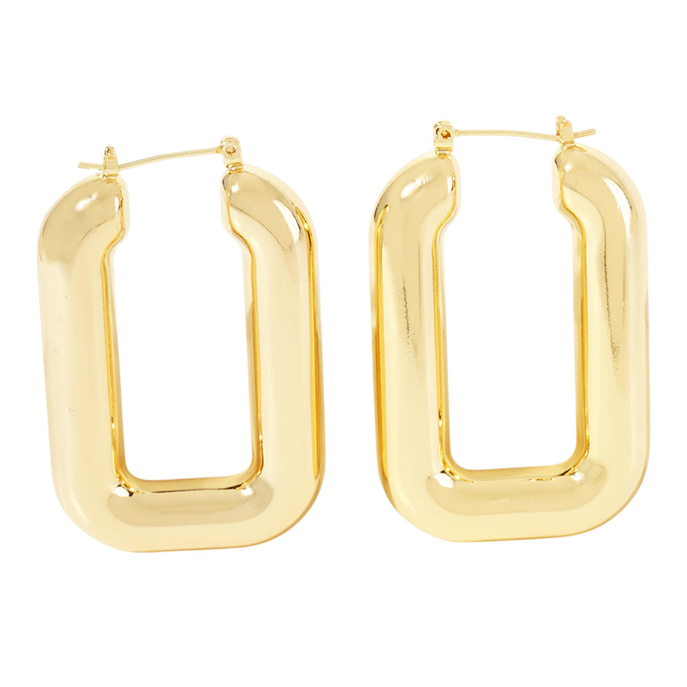 Luxe Gold-Dipped Bold Hoop Earrings