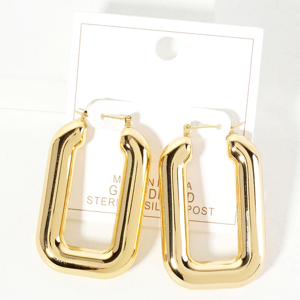 Luxe Gold-Dipped Bold Hoop Earrings