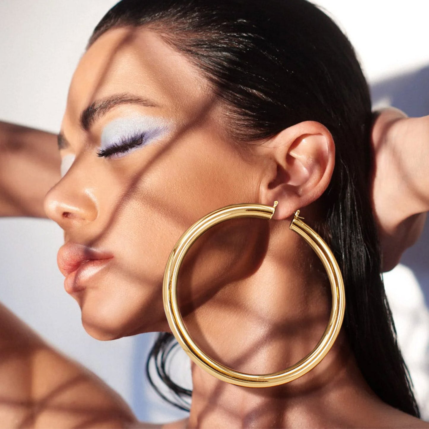 Bold Statement 4” Chunky Hoop Earrings