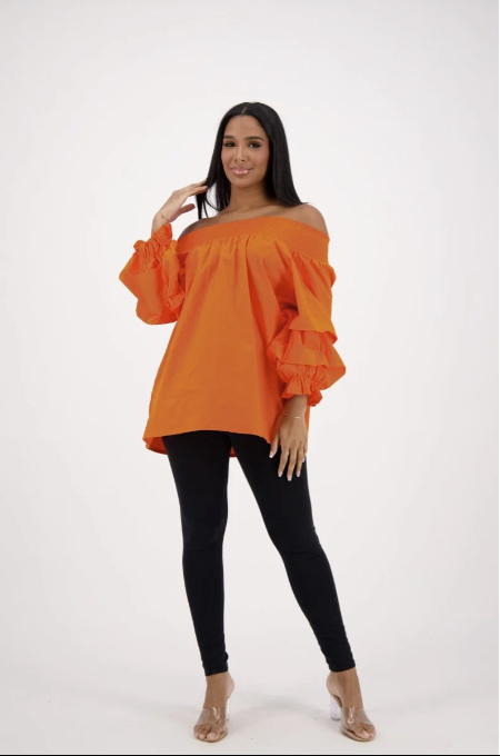 Flirty & Free Off-Shoulder Ruffle Blouse – One Size (S–2XL), 100% Cotton