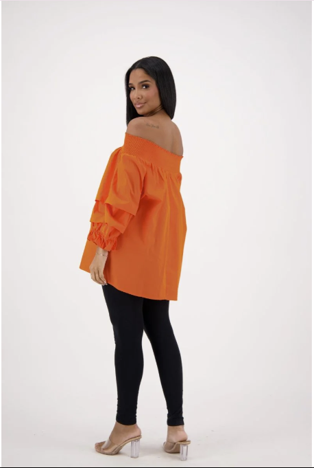 Flirty & Free Off-Shoulder Ruffle Blouse – One Size (S–2XL), 100% Cotton