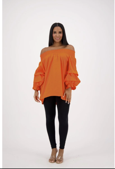 Flirty & Free Off-Shoulder Ruffle Blouse – One Size (S–2XL), 100% Cotton