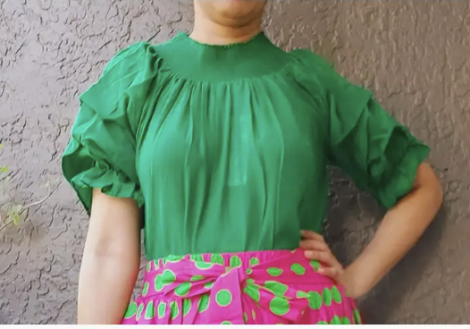 Flirty & Free Off-Shoulder Ruffle Blouse – One Size (S–2XL), 100% Cotton