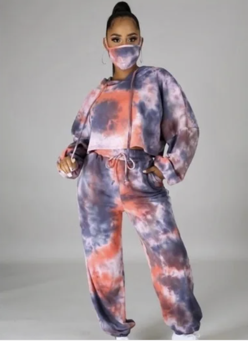 Tie Dye 3-Piece Lounge Set